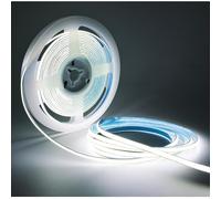Tesfish Striscia LED 5V, 5mm Ultra stretto, COB Nastri 5 Metri 400 LEDs/M Bianco 6000K Flessibile Super luminoso Strisce per Feste, Bancone, Scaffale, Decorazioni per la casa