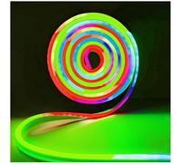 Tesfish Striscia LED Neon da 5V, RGB Pixel Strip 2 m Flessibile IP65 Impermeabile Nastri Intelligente Indirizzabile Individualmente a Colori per Decorazione Pubblicitaria DIY