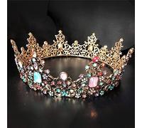 Tesia da corona di gioielli per capelli per donne corone da sposa perla perla rosa perlato di perlette fatte a mano BRIDE Crystal Wedding Wedding Diadem Accessori per capelli per matrimoni Croona di