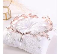 Tesia da corona di gioielli per capelli per donne Crystal Crown Bridal Wedding Accessori per capelli di Rhinestone Waterfrop Tiara Crown Crown Adabone Frontlet Frontlet Gioielli per capelli da