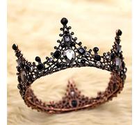 Tesia da corona di gioielli per capelli per donne donne rini barocchi rini nera corona di matrimoni accessori per capelli da sposa incantatrice corona di ballo tt@88 di gagalu (colore: 2)