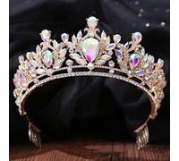 Tesia da corona di gioielli per capelli per donne Tiara e corone Girniche di testa di cristallo Cristal Cristallo Accessori per capelli Ornamenti per capelli Ornamenti per capelli.