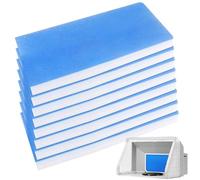 TESIN 8 filtri Paint Booth aerografo, 40 x 18 x 3 cm, filtro dell'aria di scarico per cabina verniciata, compatibile con Master, Paasche, Sky Enterprise, Airhobby
