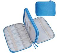 Teskyer Borsa Organizer Cavi, Impermeabile, Borsa Porta Accessori da Viaggio, Borsa Accessori Elettronici, Blu