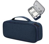 Teskyer Travel Tech Pouch - Borsa organizer portatile per cavi, accessori elettronici, custodia organizer da viaggio per caricabatterie, auricolari, power bank e hard disk, blu navy, 25 x 12 x 6.5 cm