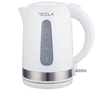 Tesla Bollitore elettrico KT200WX, 1850-2200 W, capacità 1,7 l, protezione da surriscaldamento, indicatore livello dell'acqua, bianco