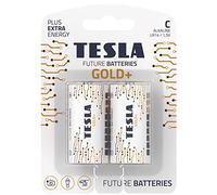 Tesla C Battery Gold+ Alkaline - Plus Extra Energy blister LR14/1,5 V, confezione da 2