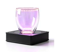 Tesla Coil Plasma Cup with Exciter Base, Touch-Sensitive Red Lightning Mug