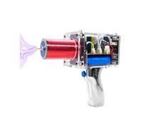Tesla - Pistola portatile a bobina, fulmini artificiale, mini generatore ad arco per scienze fisiche, insegnamento, esperimenti, scuola superiore, giocattolo fai da te (edizione regolare)