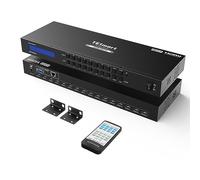 TESmart Matrice HDMI 8x8 4K@30Hz Switch HDMI Matrix 8 In ingressi 8 Uscite | Controllo RS232 LAN e Telecomando IR, Gestione EDID Smart, Montaggio a Rack 1U per PC Videocamera DVR Console e Monitor TV