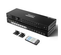 TESmart Matrice HDMI 8x8 4K60Hz Switch Sdoppiatore Rack Controllo LAN RS232 | Estrazione Audio L/R, Gestione EDID Memoria 8 Preset, Telecomando IR Display LCD, HDCP 2.2, Per Impianti AV Pro