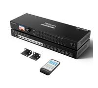 TESmart Matrice HDMI 8x8 (8 in 8 out): 1080p@60Hz, Seamless Switching(100ms), Quad-View, 4 Audio Indipendente. Controllo IR/Pannello/LAN/RS232. Display LCD. Per Broadcast/Pro AV.