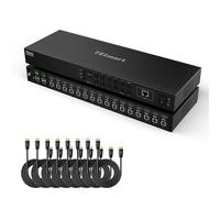 TESmart Switch KVM HDMI 16 Porte 4K@30Hz Rack Emulatori EDID RS232 LAN IR | Controllo RS232 LAN IR, Rilevamento Automatico, Switch Hotkey Pulsanti, Hot-Swap, Porta USB Condivisa, Montaggio Rack