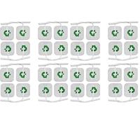TESMED 16 elettrodi di qualità superiore mm. 40x40, poco più piccoli di quelli standard, per una stimolazione mirata.Non necessitano di gel, per cavetti a spinotto da 2 mm (Confezione da 2)