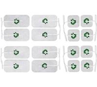 TESMED All Body Set di 16 Elettrodi | 8 pad 50 x 50 mm e 8 pad 50 x 100 mm, compatibili con spinotto da 2 mm e senza gel.