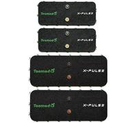 TESMED Set di 4 Elettrodi Magnetici di Ricambio X-Pulse (2 Elettrodi 8x20 cm + 2 Elettrodi 6x15 cm) - Adesivi Pre-Gellati, Riutilizzabili, Alta Conduzione