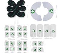 TESMED Top Equipment: Set di 27 Elettrodi (20 Elettrodi 50x50mm + 4 elettrodi 50x100mm + 1 ABS Pad + 2 Tesmed Knee). Compatibili con le Marche di Elettrostimolatori con Cavetti a Spinotto da 2 mm