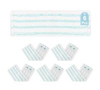 Tesmotor 6 Pezzi Ricambi Panni per Mop Compatibili con Leifheit Profi XL Micro Duo / Cotton Plus, Testina di Ricambio in Microfibra per Pavimenti Duri, Lavabile, 48cm