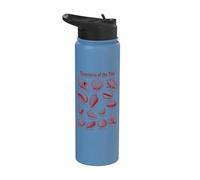 Tesori della marea, diverse conchiglie estive Stainless Steel Insulated Water Bottle