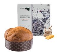 Tesori di Sicilia Panettone Artigianale Pandorato, Scatola "Ù Nonno Pino" come da Tradizione Siciliana, Panettone a lievitazione Naturale 1Kg, Idea Regalo Natale