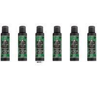 Tesori d'Oriente - 6 deodoranti spray aromatici da uomo, vetiver e sandalo, protezione 48 ore, 150 ml + portachiavi Italy Shop Service in omaggio