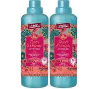 Tesori d'Oriente - Ammorbidente Lavatrice Concentrato Ayurveda, dalle Note di Amla e Patchouli, Fino a 38 Lavaggi, con Preziose Microcapsule Per Capi Morbidi e Profumati, 760 ml (Confezione da 2)