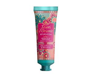 Tesori d'Oriente Ayurveda - Crema mani alla frutta di Amla e Patchouli, 75 | Crema per le mani nutriente per un rituale benessere per corpo e sensi.