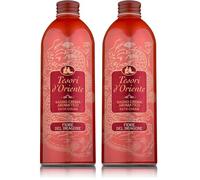Tesori d'Oriente - Bagno Crema Fiore del Dragone e Pitaya, Bagnoschiuma dalle Note di Fiori Bianchi, Deterge Delicatamente la Pelle Donando un Profondo Benessere, 500ml (Confezione da 2)