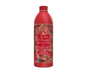 Tesori d'Oriente - Bagno Crema Fiore del Dragone e Pitaya, Bagnoschiuma dalle Note di Fiori Bianchi, Deterge Delicatamente la Pelle Donando un Profondo Benessere, 500ml