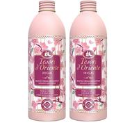 Tesori d'Oriente - Bagno Crema Ikigai dalle Note Floreali, Bagnoschiuma con Fiori di Ciliegio e Acqua di Riso, Dona alla Pelle una Sensazione di Puro Benessere, 500ml (Confezione da 2)