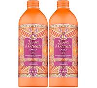 Tesori d'Oriente Bagno crema "Karma", 500 ml, bagno aromatico con fiore di Nashi e legno di cedro, esperienza spa per la casa, rituali benessere per corpo e sensi (Confezione da 2)