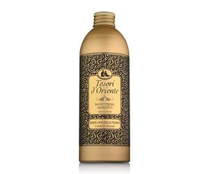 Tesori d'Oriente - Bagno Crema Royal Oud, Bagnoschiuma dalle Note Speziate, con Legno di Oud, Dona alla Pelle una Sensazione di Benessere Prolungato, 500ml