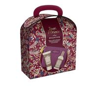 Tesori d'Oriente, Byzantium Set Regalo da Viaggio, Include Profumo Aromatico 100 ml, Crema Corpo Idratante 75 ml, e Pochette Elegante, Fragranze Preziosa e Fiorita dalle Note Calde e Durevoli
