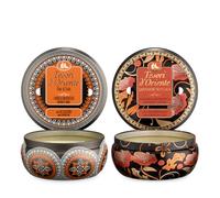 Tesori d'Oriente - Candela Profumata Japanese Rituals, dalle Note Soavi di Bergamotto e Patchoul + Candela Profumata Fior di Loto, dalle Note Dolci e Fiorite, con 2 Stoppini, 2 Candele da 200gr