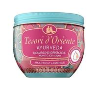 TESORI D'ORIENTE Crema corpo Ayurveda, 300 ml, lozione aromatica per il corpo con frutti di Amla e patchouli, idratante per la cura del corpo, rituale benessere per corpo e sensi