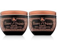 Tesori d'Oriente - Crema Corpo Profumata Hammam con Olio di Argan, Texture Burrosa Nutriente e Idratante per la Pelle, Note Fruttate, Azione Antiossidante, 300ml (Confezione da 2)