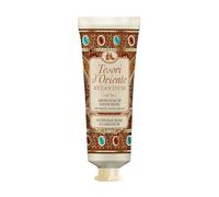 TESORI D'ORIENTE Crema per le mani BYZANTIUM | delicata crema per le mani con rosa nera e labdano | rituale benessere per corpo e sensi | 75 ml