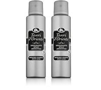 Tesori d'Oriente - Deodorante Spray Aromatico Muschio Bianco, Contrasta i Cattivi Odori Fino a 24 Ore, Fragranza Ambrata, Dermatologicamente Testato, 150ml (Confezione da 2)