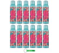 Tesori d'Oriente Deodorante Spray Profumo Ayurveda 12 x 150 ml Deodorante Spray Deodorante Spray con Olio Amla e Patchouli + Portachiavi Beni Culinari