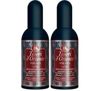 Tesori d'Oriente - For Men, Profumo Aromatico, Legno di Ebano e Ginseng, Fragranza Fresca e Legnosa, 100ml (Confezione da 2)