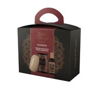 Tesori d'Oriente, Hammam Set Regalo Doccia con Saponetta Profumata e Profumo Aromatico 100 ml