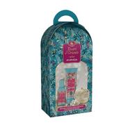 Tesori d'Oriente - Idea Regalo Set Ayurveda, con Doccia Crema 250 ml e Profumo Aromatico 100 ml, Include Spugna, Fragranza Fresca e Floreale, Note di Amla e Patchouli