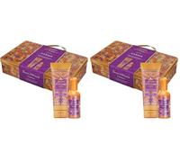 Tesori d'Oriente - Idea Regalo Set Karma, con Doccia Crema 250 ml e Profumo Aromatico 100 ml, dalla Fragranza Fresca e Floreale, Note di Bergamotto, Nashi, Vaniglia (Confezione da 2)