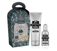 Tesori d'Oriente - Idea Regalo Set Muschio Bianco, con Doccia Crema 250 ml e Profumo Aromatico 100 ml, Include Spugna, Fragranza Talcata, Note di Rosa, Fava Tonka e Vaniglia