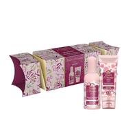 Tesori d'Oriente, Ikigai Set Doccia Formato Viaggio, Include Doccia Crema (75 ml) e Profumo (100 ml), con Acqua di Riso ed Essenza dei Fiori di ciliegio, Confezione Regalo a Fiocco