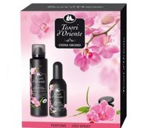 Tesori d'Oriente Imperial Orchid Set Regalo - Aroma Deodorante Spray 150 ml + Profumo Aromatico 100 ml - Profumo Orientale Orchidea, Intensivo e Sensuale Set Profumo Veltao