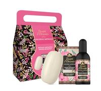 Tesori d'Oriente, Orchidea Imperiale Set Doccia con Saponetta Profumata e Profumo Aromatico 100 ml, Fragranze con Note di Violetta e Ambra che Durano a Lungo, Confezione Regalo