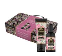Tesori d'Oriente, Orchidea Imperiale Set Regalo, Include Doccia Crema 250 ml e Profumo Aromatico 100 ml, Fragranze con Note di Violetta e Ambra che Durano a Lungo, Cofanetto in Latta