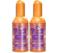Tesori d'Oriente - Profumo Aromatico Karma, dalla Fragranza Fresca e Floreale, Note di Bergamotto, Nashi, Vaniglia e Fava Tonka, 100ml (Confezione da 2)