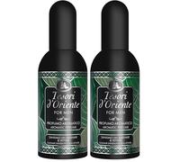 Tesori d'Oriente - Profumo Aromatico Sandalo del Kashmir e Vetiver, dalla Fragranza Vivace e Legnosa, Note di Bergamotto, Tè Verde, Rosa e Patchouli, 100 ml (Confezione da 2)